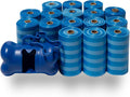 Dog Poop Bags (240 Bags) for Waste Refuse Cleanup, Doggy Roll Replacements for Outdoor Puppy Walking and Travel, Leak Proof and Tear Resistant, Thick Plastic - Blue Strips