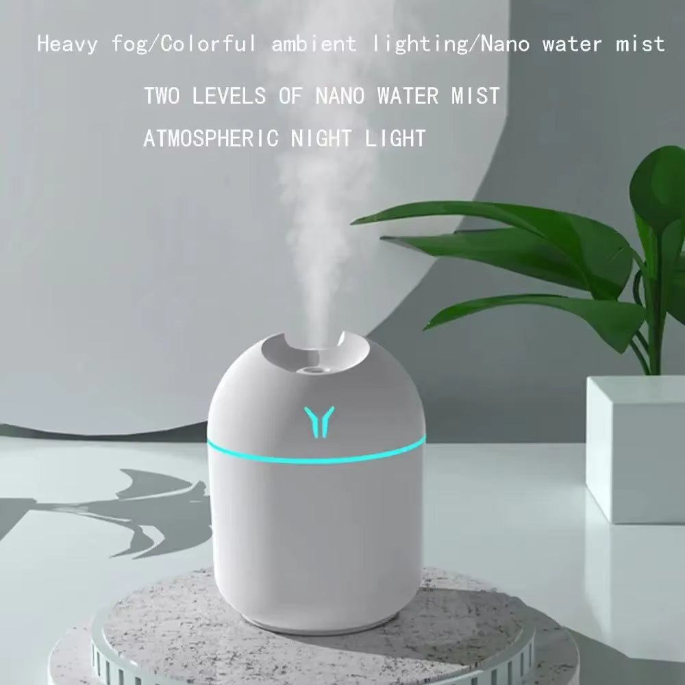 250ML Car Humidifier Mini Aromatherapy Humidifiers Diffusers Home Light USB Essential Oil Diffuser Car Purifier Air Humidifier