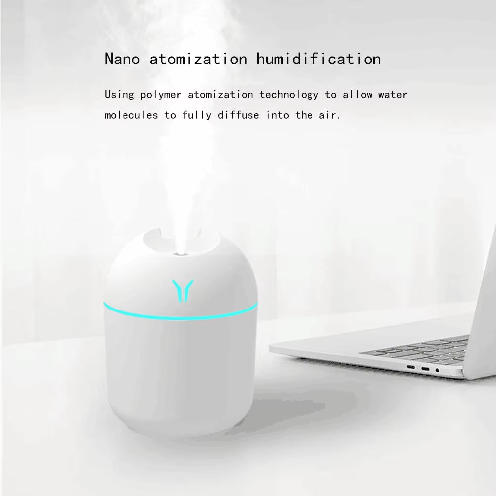 250ML Car Humidifier Mini Aromatherapy Humidifiers Diffusers Home Light USB Essential Oil Diffuser Car Purifier Air Humidifier