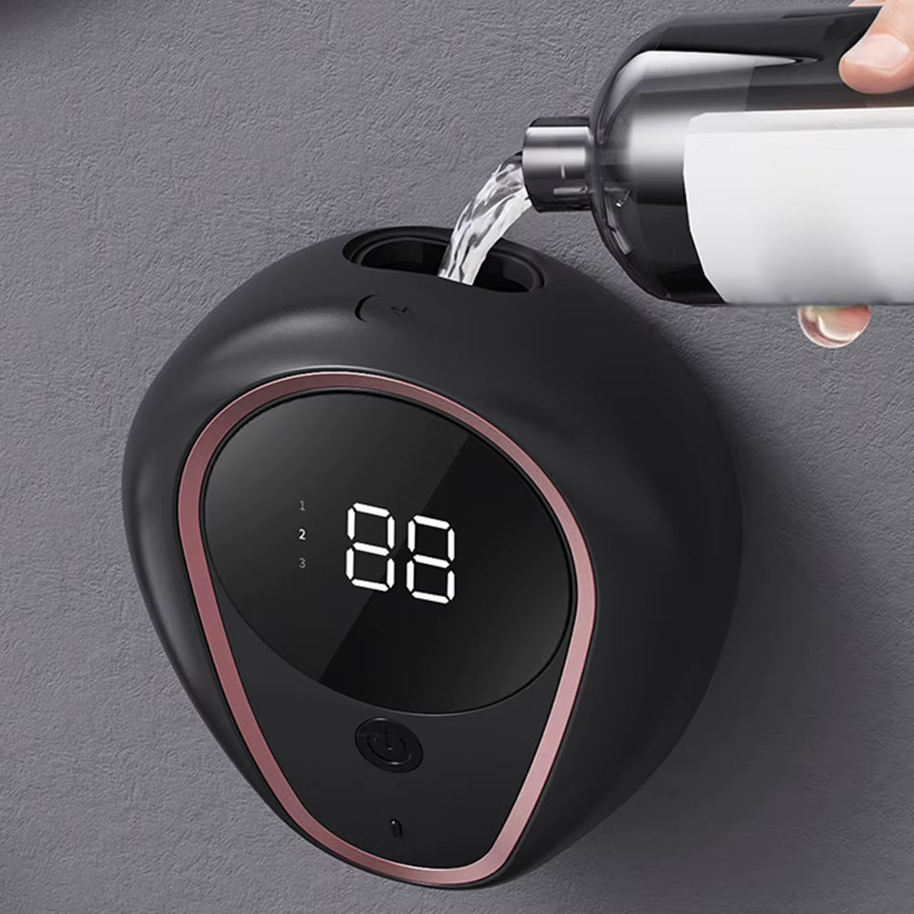 Automatic Wall Mount 300ML Foam Soap Dispenser Infrared Sensor Rechargeable Foam Device IPX5 Waterproof for Bathroom and Kitchen