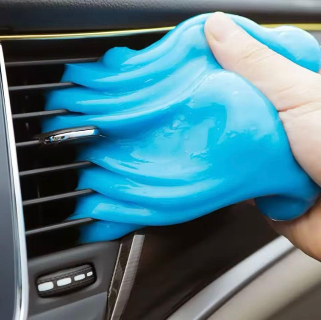 Car Cleaning Gel Universal Detailing Gel Automotive Dust Car Crevice Cleaner Slime Auto Air Vent Interior Detail Removal for Car Putty Cleaning Keyboard Cleaner Car Accessories Blue